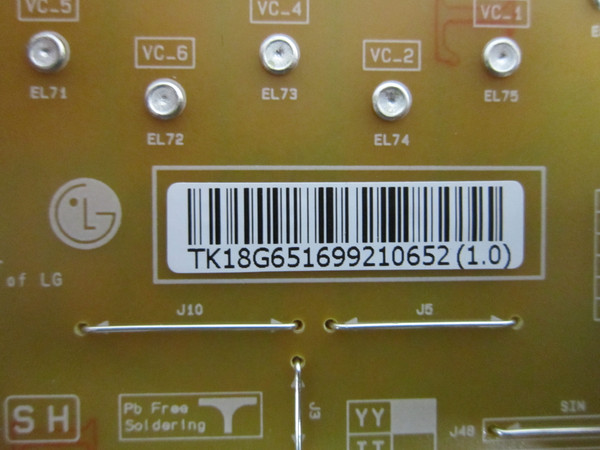 LG 65SM8600PUA.BUSYLJR Power Supply (EAX68248021) EAY65169921
