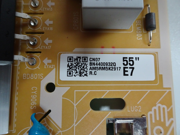 Samsung UN50RU7100FXZA Power Supply (L55E7_RHS) BN44-00932Q