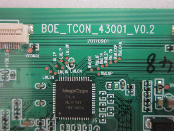 Vizio D43fx-F4 T-Con Board (4300018049) BOE-TCON-43001-V0.2