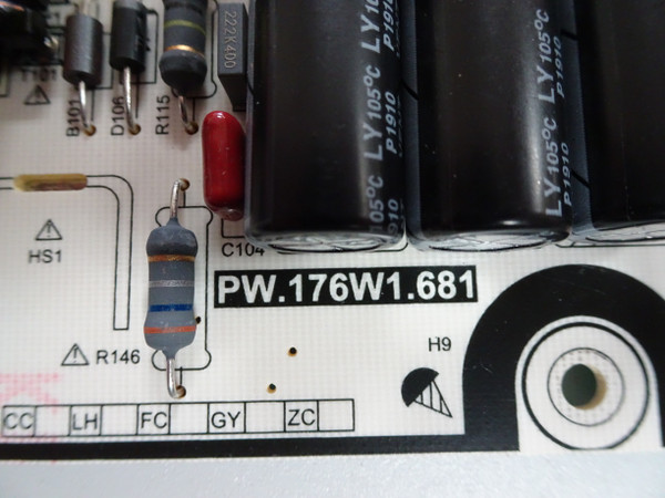 Vizio V655-G9 Power Supply (PW.176W1.681) 6M04B0000W000 Version 2