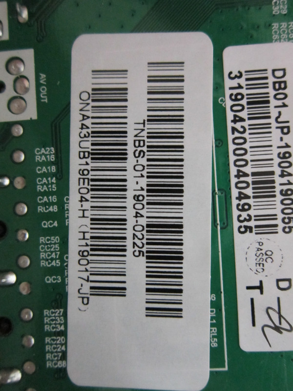 Onn ONA43UB19E04 Main Board (LDD.M3458.A138) TNBS-01-1904-0225