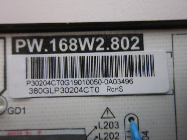 Onn ONA65UB19E07 Power Supply (PW.168W2.802) 380GLP30204CT0