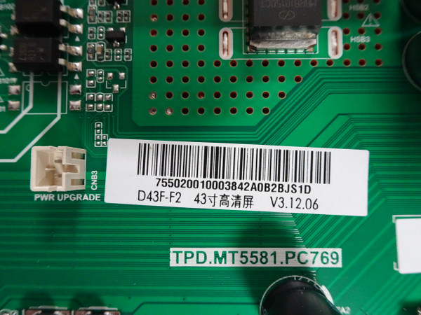 Vizio D43F-F2 Main Board (755.02001.0003) 791.02010.0005