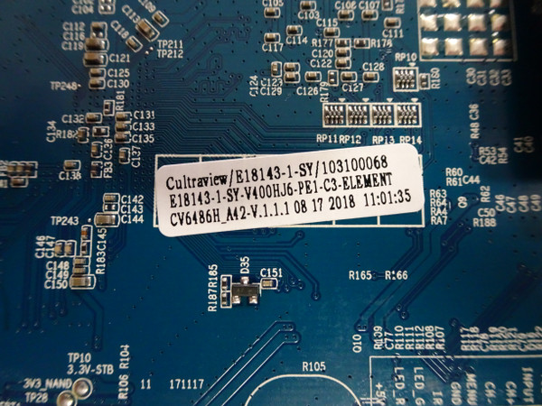 Element E2SW3918 Main Board (CV6486H-A42) E18143-1-SY