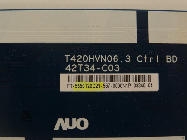 Vizio E50-C1 D50-C1 / Avera 50AER10 T-Con Board  55.50T20.C21
