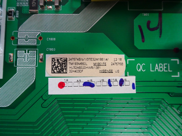 Hisense 32H4030F Main Board (247575B, RASG7.820.9091/ROH) 247574B