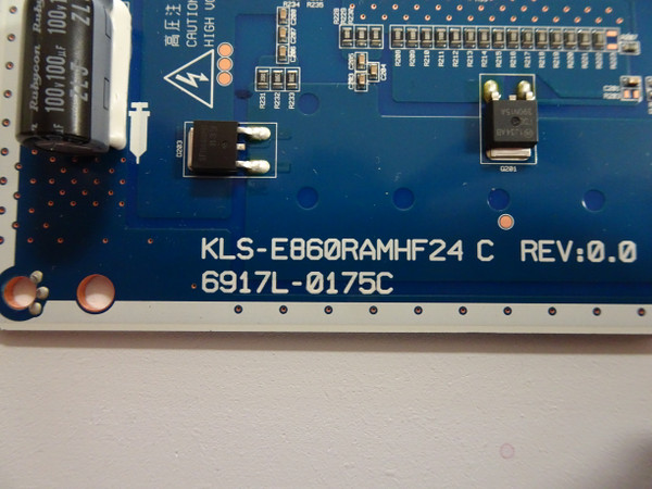 NEC C861Q LED Driver (KLS-E860RAMHF24 C) 6917L-0175C