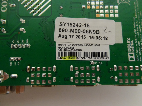 Element ELEFT506 Main Board / Power Supply SY15242-15 57H1537