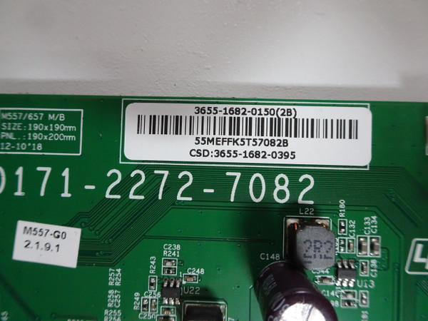 Vizio M557-G0 Main Board (3655-1682-0395) 3655-1682-0150