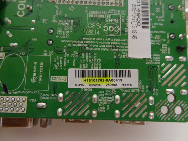 Westinghouse DWM42F2G1 Main Board / Power Supply V420HJ2-P01 H15101762