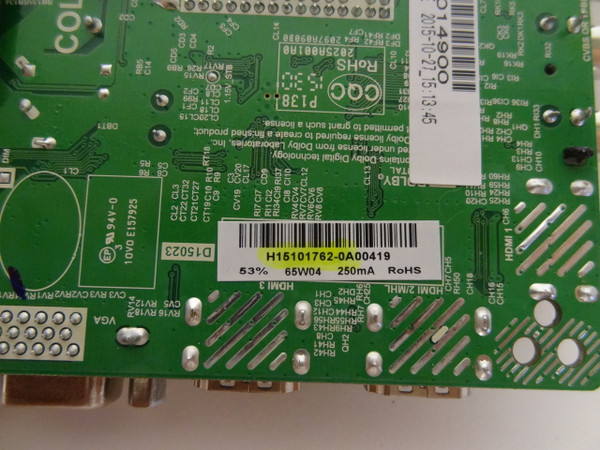 Westinghouse DWM42F2G1 Main Board / Power Supply V420HJ2-P01 H15101762