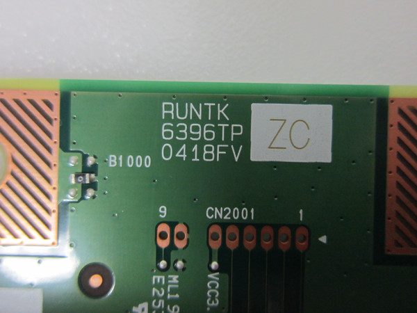 JVC LT-70MAW795 Element E4AA70R T-Con Board RUNTK0418FVZC RUNTK6396TPZC