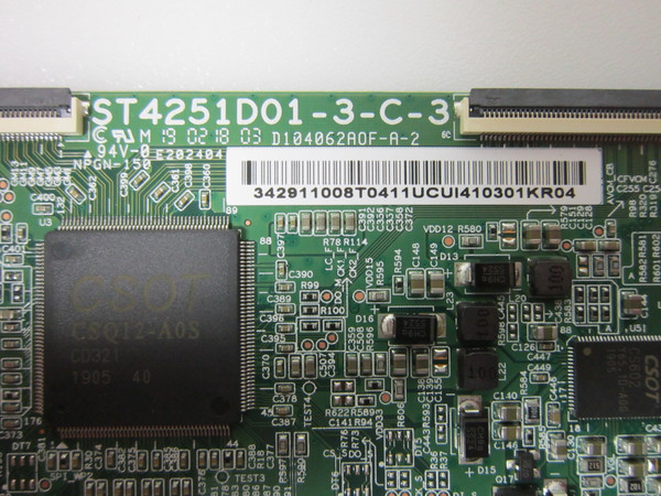 Toshiba 43LF711U20 Westinghouse JVC T-Con Board (ST4251D01-3-C-3) 34.29110.08T