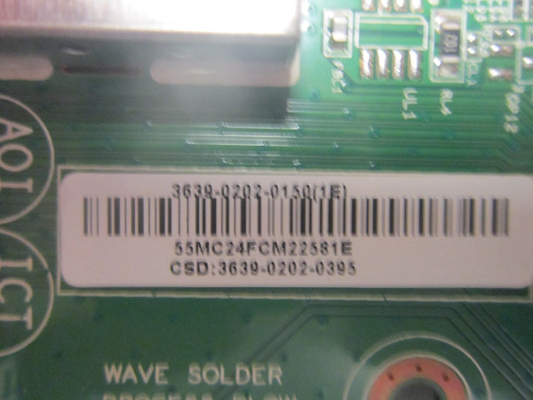 Vizio D39h-D0 Main Board (0171-2271-6171) 3639-0202-0150
