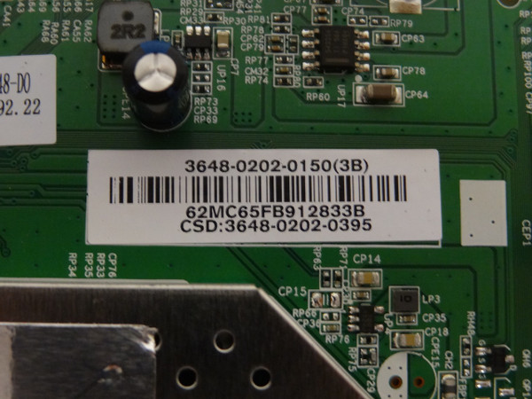 Vizio D48-D0 Main Board (0171-2271-6223) 3648-0202-0150