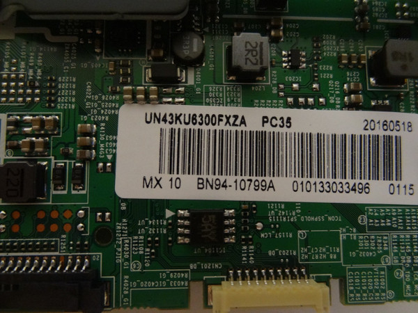 Samsung UN43KU6300FXZA Main Board (BN97-10648J) BN94-10799A