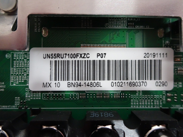 Samsung UN55RU7100FXZC Main Board (BN97-15628F) BN94-14806L