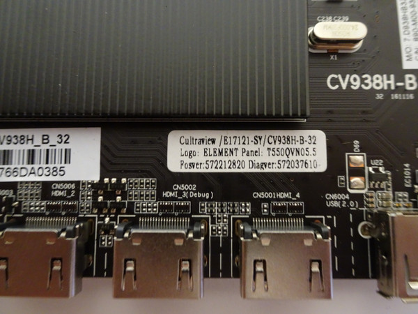 Element EL4KAMZ5517T Main Board (CV938H-B) E17121-SY