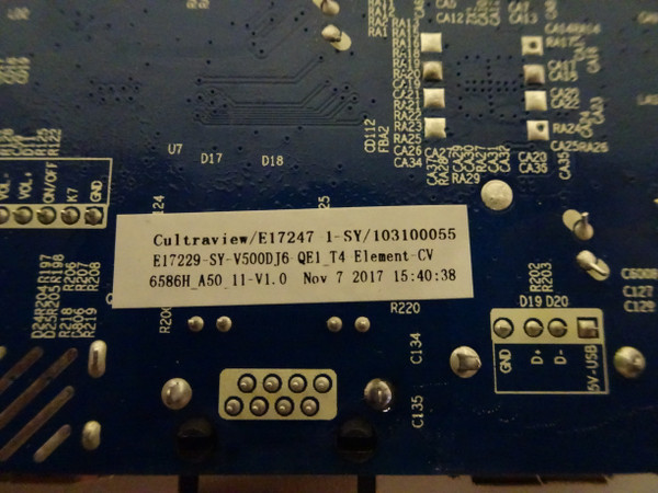 Element E4SFT5017 Main Board (CV6586H-A50) E17247-1-SY