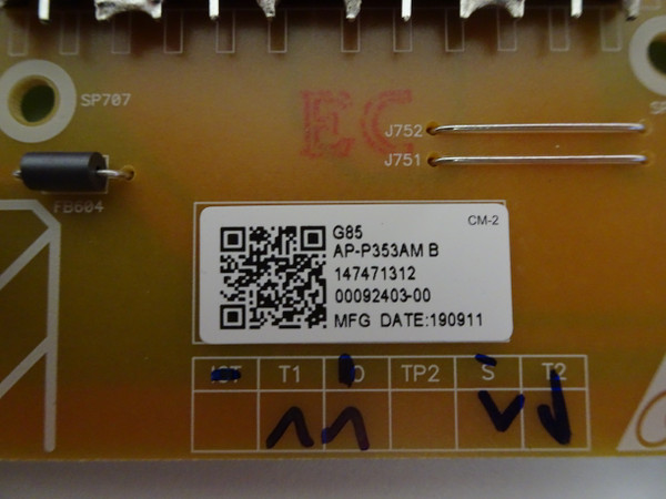 Sony XBR-75X950G XBR-75X900F G85 Power Supply (AP-P353AM B) 1-474-713-12