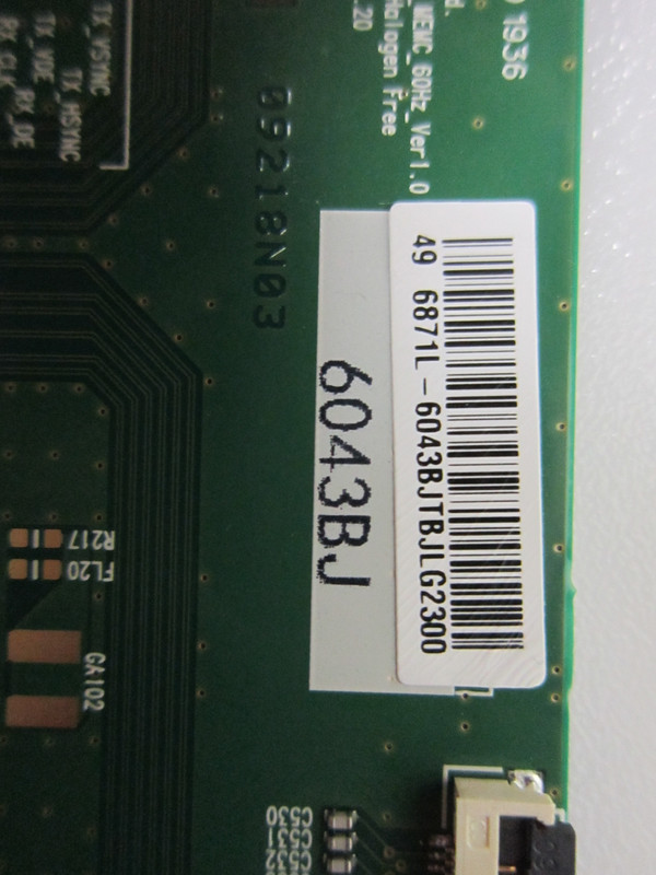 Sony XBR-49X800G T-Con Board (6871L-6043B) 1-001-517-11