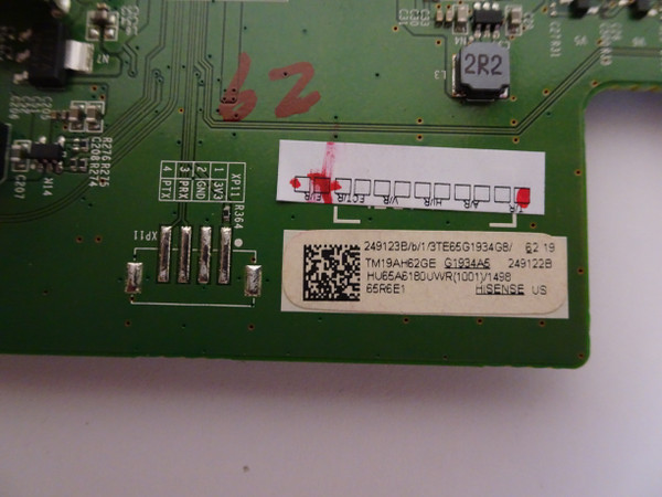 Hisense 65R6E1 Main Board (249122B, RSAG7.820.8593/ROH) 249123B
