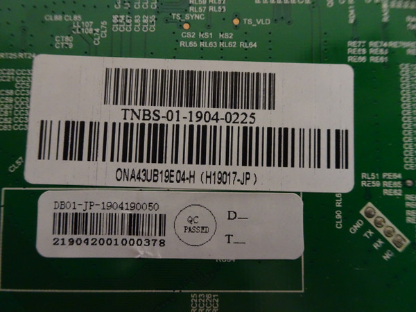Onn ONA43UB19E04-H Main Board (TNBS-01-1904-0066) H19017-JP