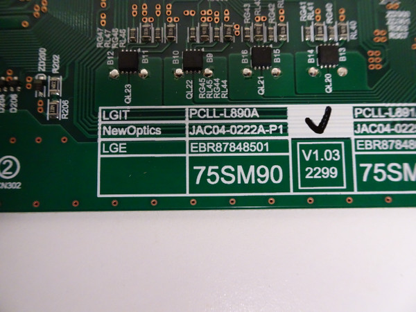 LG 75SM9070PUA LED Driver (3PCR02487A) EBR87848501