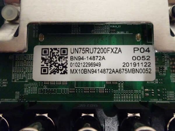 Samsung UN75RU7200FXZA Main Board (BN97-16195F) BN94-14872A