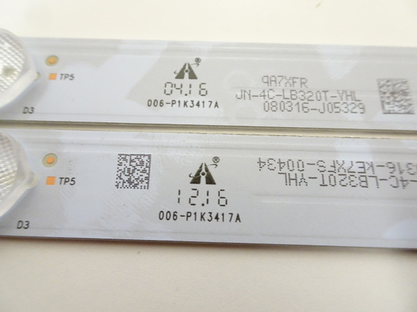 TCL 32S3750 LED Backlight Strip Set (4C-LB320T-YHL) 006-P1K3417A (2)