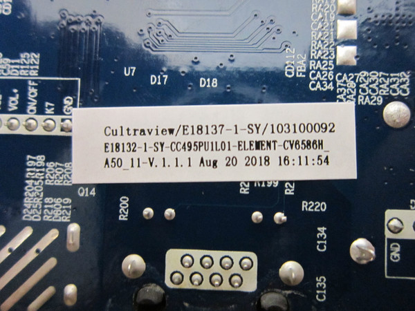 Element E4SFT5017 Main Board (CV6586H-A50) E18137-1-SY