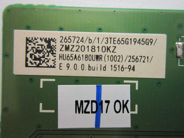 Hisense 65R6E1 Main Board (256721, RSAG7.820.8593/R0H) 265724