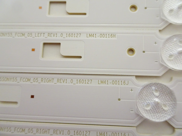 Sony XBR-55X700D LED Strip Set (10) (2015SONY55_FCOM) LM41-00116H / LM41-00116J