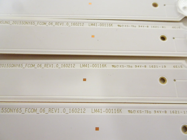 Sony XBR-65X750D LED Backlight Strip Set (10) LM41-00116K