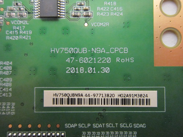 Philips 75PFL5704/F7 T-Con Board (47-6021220) HV750QUB-N9A
