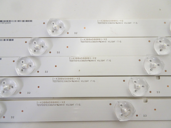 Vizio D43F-E2 LED Backlight Strip Set (5) I-4300WS80081-V2