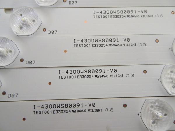 Vizio D43-E2 E43-E2 LED Backlight Strip Set (5) I-4300WS80091-V0