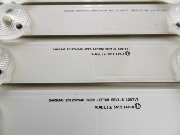 Samsung UN40FH6030FXZA LED Strip Set (10) 2012SVS40 3228 LEFT06 / RIGHT06