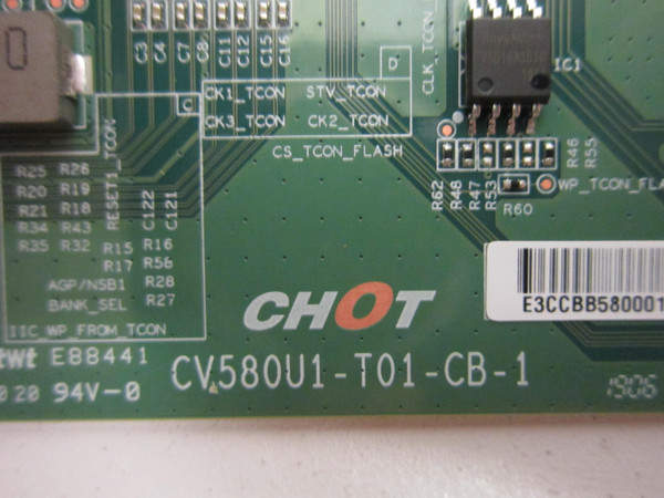 Vizio V585-G1 Insignia T-Con Board (E88441) CV580U1-T01-CB-1