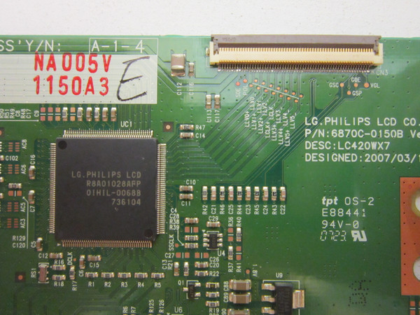 Philips 42PFL5332D/37 Vizio Polaroid T-Con Board (6870C-0150B) 6871L-1150A
