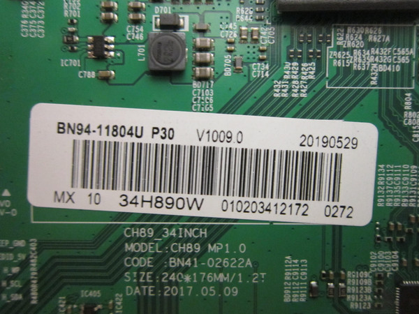 Samsung LC43H890WJNXZA Main Board (BN97-12672U) BN94-11804U