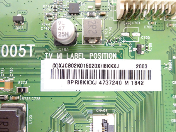 Vizio M507-G1 Main Board (715GA352-M01-B00-005T) 756TXJCB02K015