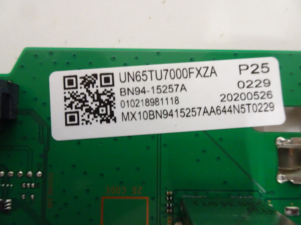 Samsung UN65TU7000FXZA Main Board (BN97-16648C) BN94-15257A