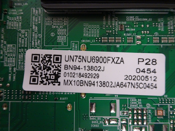 Samsung UN75NU6900FXZA Main Board (BN97-14047N) BN94-13802J