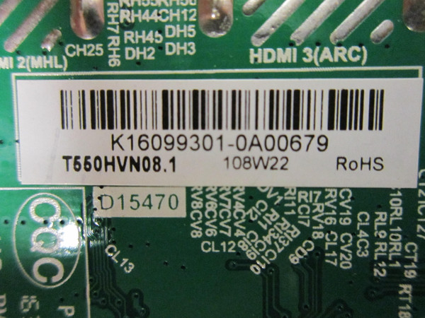 Westinghouse DWM55F1G1 Main Board (WE-M16094-2) K16099301