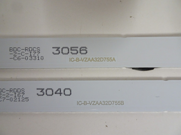 Vizio D32HN-E0 LED Backlight Strip Set (2) IC-B-VZAA32D755A / IC-B-VZAA32D755B