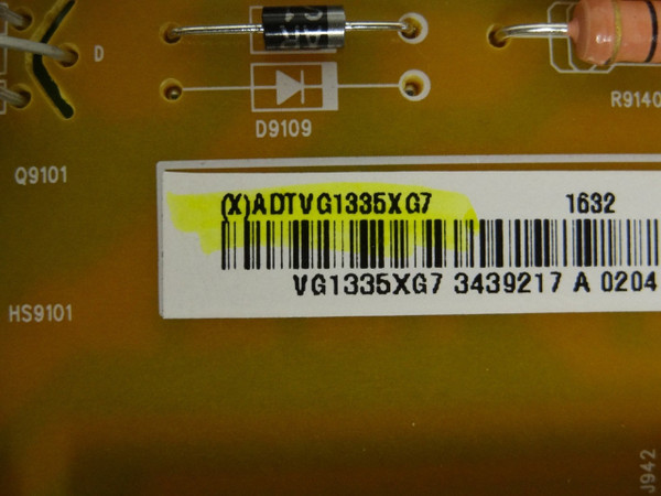 Vizio P50-C1 Power Supply ( 715G6887-P02-007-002M) ADTVG1335XG7