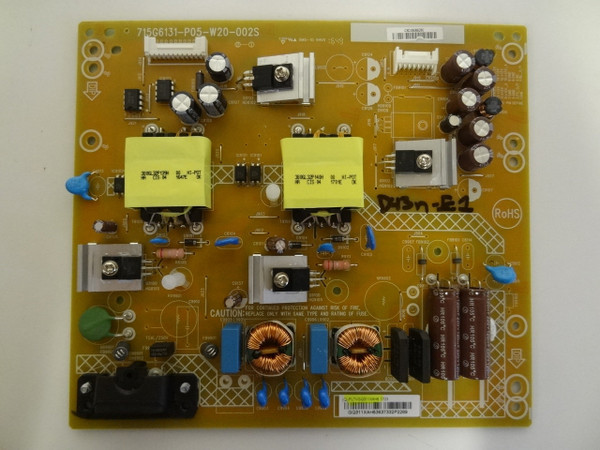 Vizio D43N-E1 Power Supply 715G6131-P05-W20-002S PLTVGQ311XAH5