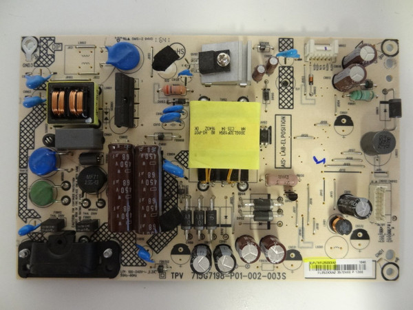 Sharp LC-32LB481U Power Supply (715G7198-P01-002-003S) PLTVFL253XXA2