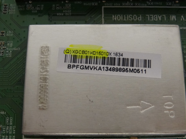 Vizio D32HNX-E1 Main Board XGCB01K0150 756TXGCB01K0150